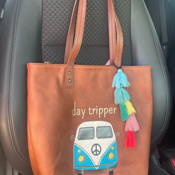 The Sak Brown and Blue Day Tripper Tote - Picture 2 of 8